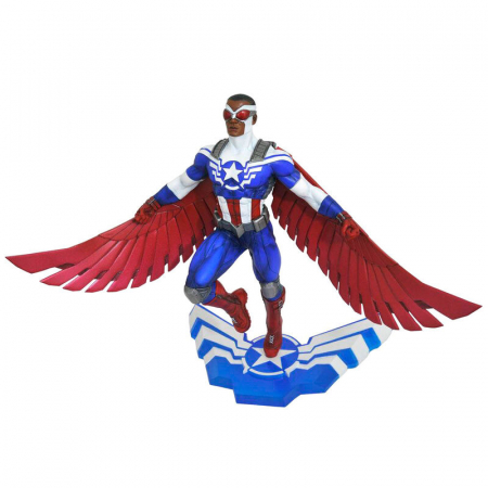Statuete de colectie - Statueta diorama Captain America Sam Wilson 25 cm