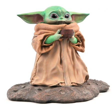 Statuete de colectie - Statueta Premier Collection The Child Soup The Mandalorian Star Wars 17cm
