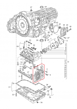 Schimb ulei cutie Audi S-Tronic 7 trepte 0CK 0CJ [2]