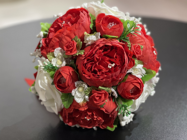 Buchet bujori din matase [2]