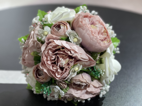 Buchet bujori din matase [2]