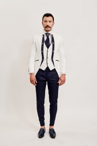 Costum barbati White Groom [3]