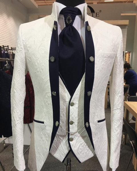 Costum barbati White Groom [2]