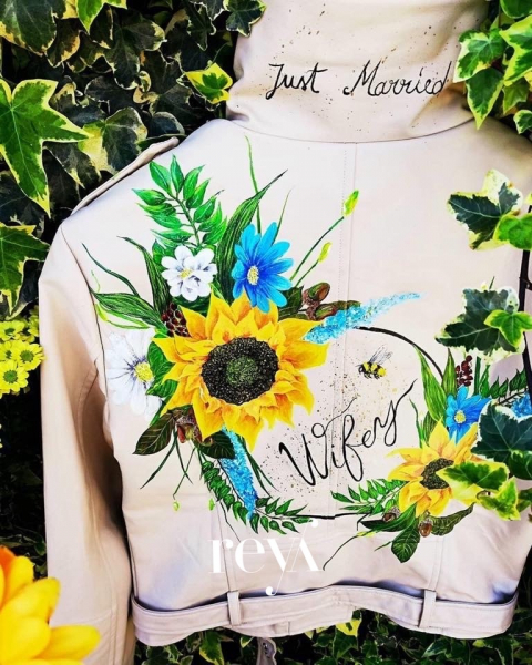 Jacheta biker Sun Flower [2]