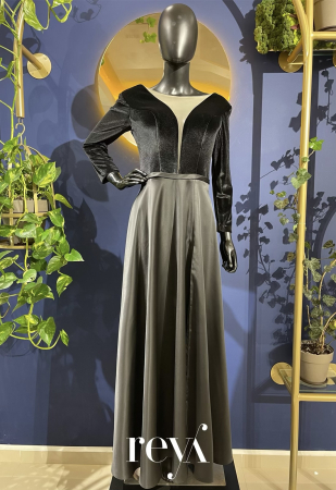 Rochii de seara - Rochie Black Velvet