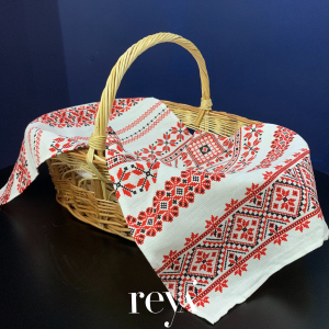 DECORATIUNI - Cos pentru nasi cu prosop traditional