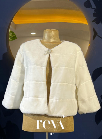 Jachete mireasa - Jacheta blana B45