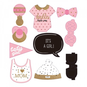 DECORATIUNI - Set 10 props-uri It's a girl