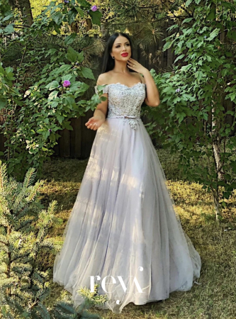 Rochie de seara Grey Flower [2]