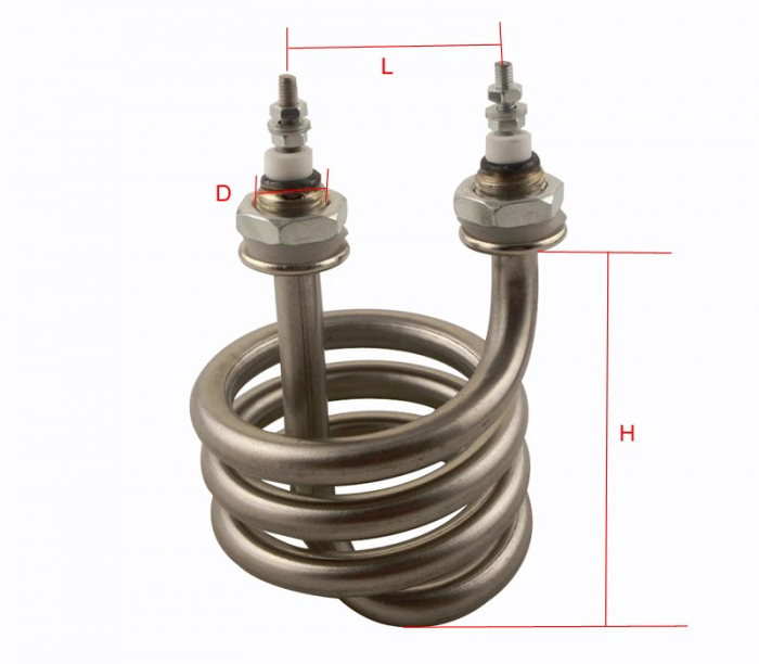 Rezistenta electrica pentru distilatoare apa din inox 220V 3.0KW 80x10xM16 [2]