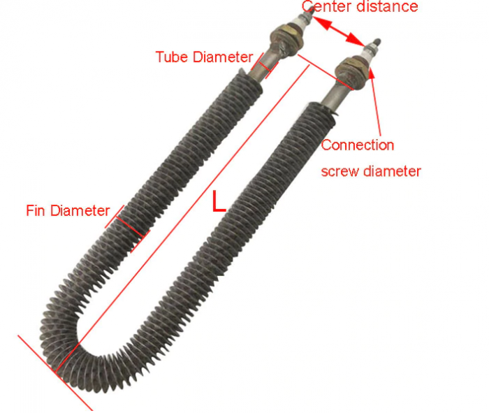 Rezistente electrice incalzire convectie tip U 24mmx270mmxM18 800W [2]