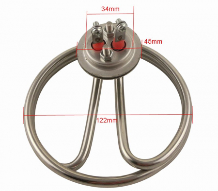 Rezistenta de incalzire apa diametru 122mm  220V 2KW [2]