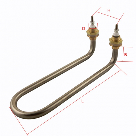 Rezistenta electrica de incalzire Tip UL 3000W  230mmxM18 Inox [2]