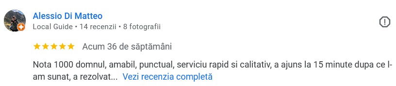 Recenzie Google Road Runner - serviciu rapid, punctual și calitativ