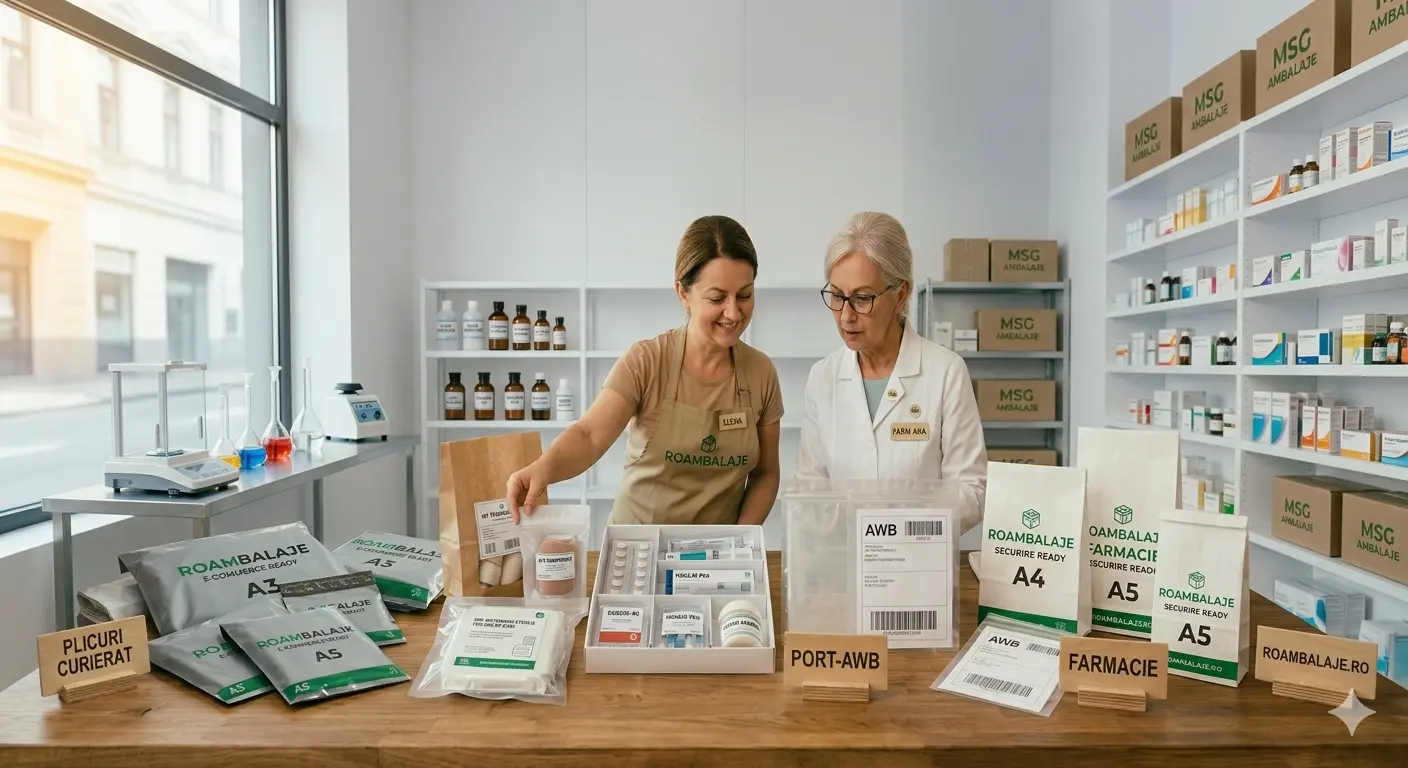 Ambalaje pentru farmacii: Între siguranța pacientului și sustenabilitate