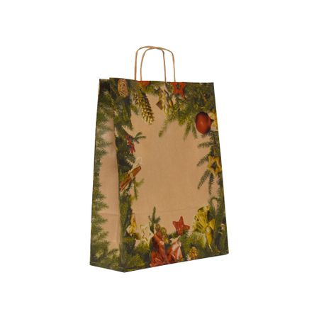 Set 10 Pungi cadou, sacose cadou, imprimate model CRACIUN [2]