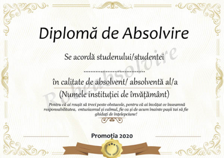 Diplome de Absolvire - Diplome de absolvire