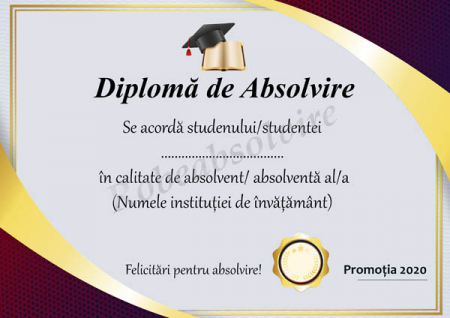 Diplome de Absolvire - Diplome de absolvire