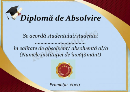 Diplome de Absolvire - Diplome de absolvire