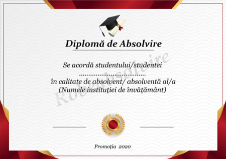 Diplome de Absolvire - Diplome de absolvire