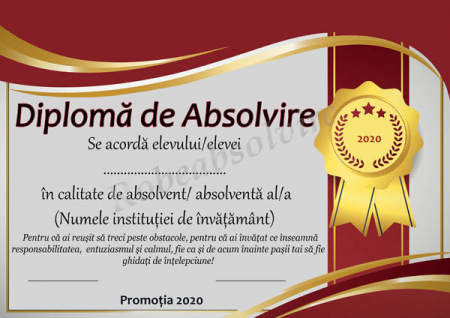 Diplome de Absolvire - Diplome de absolvire