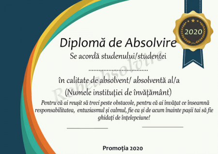 Diplome de Absolvire - Diplome de absolvire