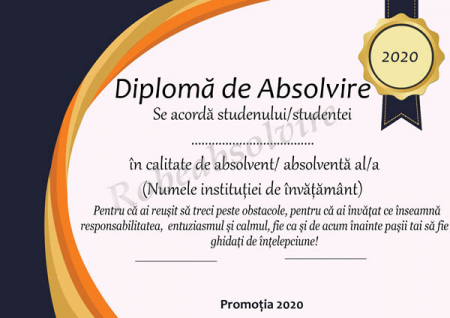 Diplome de Absolvire - Diplome de absolvire