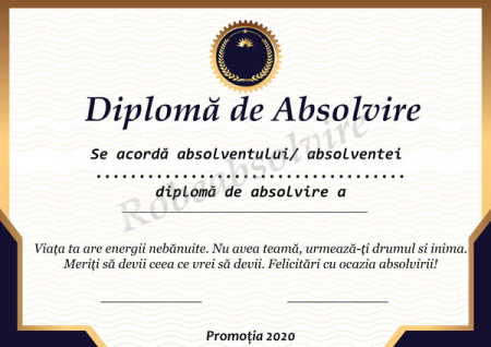Diplome de Absolvire - Diplome de absolvire