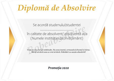 Diplome de Absolvire - Diplome de absolvire