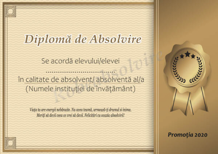 Diplome de Absolvire - Diplome de absolvire
