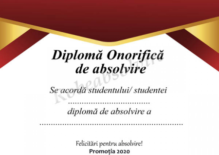 Diplome de Absolvire - Diplome de absolvire