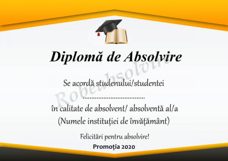 Diplome de Absolvire - Diplome de absolvire