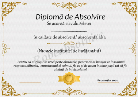 Diplome de Absolvire - Diplome de absolvire