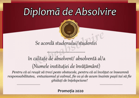 Diplome de Absolvire - Diplome de absolvire