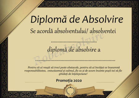 Diplome de Absolvire - Diplome de absolvire