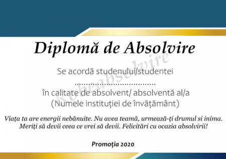 Diplome de Absolvire - Diplome de absolvire