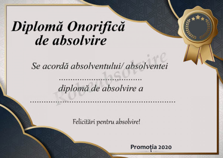 Diplome de Absolvire - Diplome de absolvire