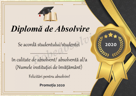 Diplome de Absolvire - Diplome de absolvire