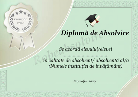 Diplome de Absolvire - Diplome de absolvire