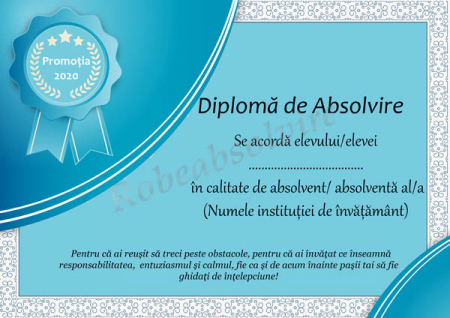 Diplome de Absolvire - Diplome de absolvire