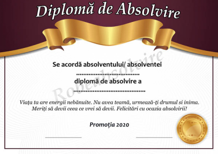 Diplome de Absolvire - Diplome de absolvire