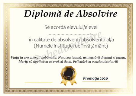 Diplome de Absolvire - Diplome de absolvire