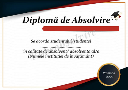 Diplome de Absolvire - Diplome de absolvire