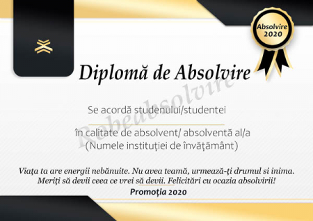 Diplome de Absolvire - Diplome de absolvire