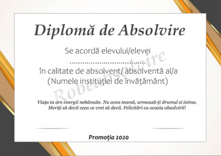 Diplome de Absolvire - Diplome de absolvire
