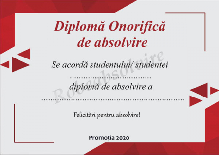 Diplome de Absolvire - Diplome de absolvire