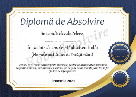 Diplome de Absolvire - Diplome de absolvire
