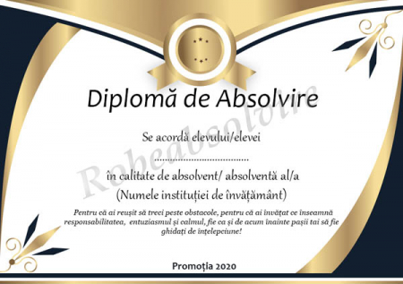 Diplome de Absolvire - Diplome de absolvire