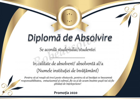 Diplome de Absolvire - Diplome de absolvire