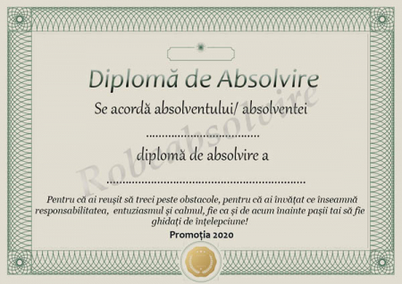 Diplome de Absolvire - Diplome de absolvire